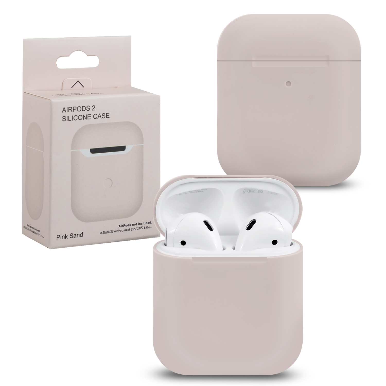 Чехол APods 1/2 Silicone Pink Sand #9