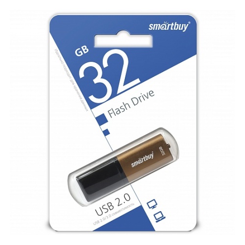 USB накопитель 32 GB Smart Buy X-Cut Brown