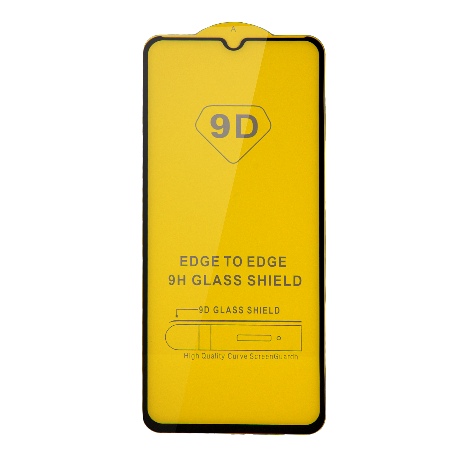 Защитное стекло Samsung A04 с рамкой 9H Full Glue без упаковки