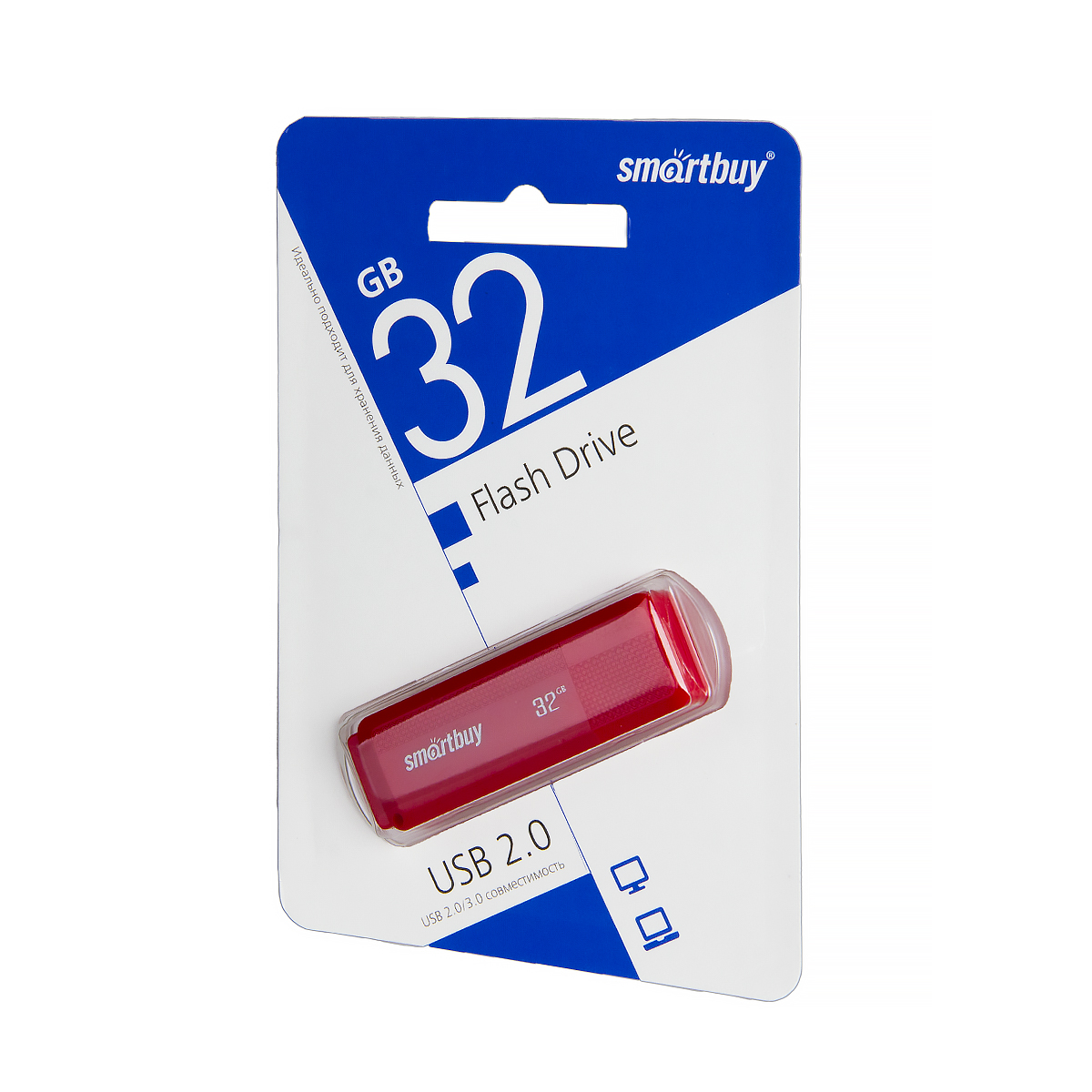 USB накопитель 32 GB Smart Buy Dock Red