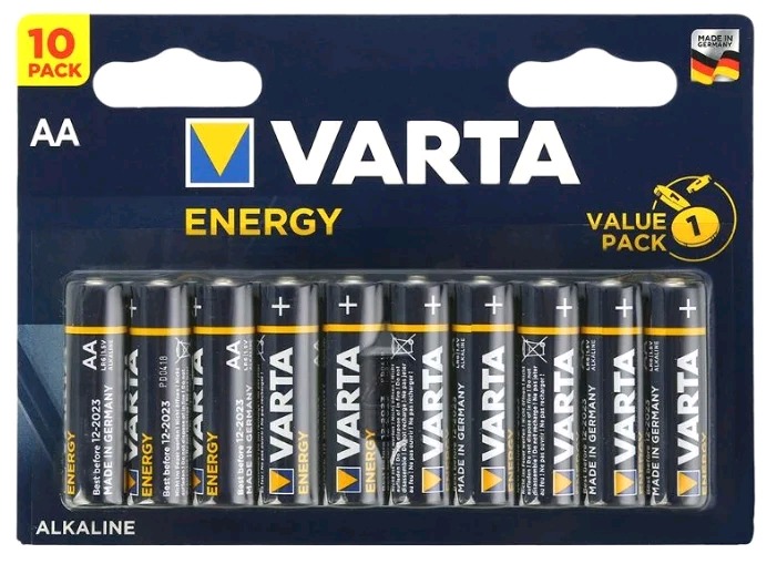 Батарейка Varta ENERGY LR6 AA BL10 Alkaline 1.5V (4106) 