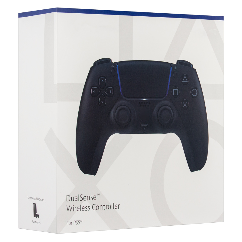картинка Джойстик PS5 DualSense беспроводной Black (logo) от магазина ISA
