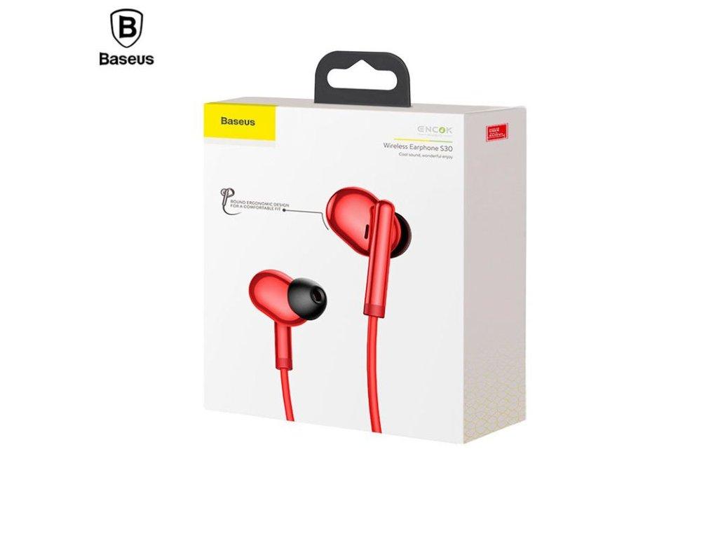 Наушники Bluetooth Encok S30 Baseus красные