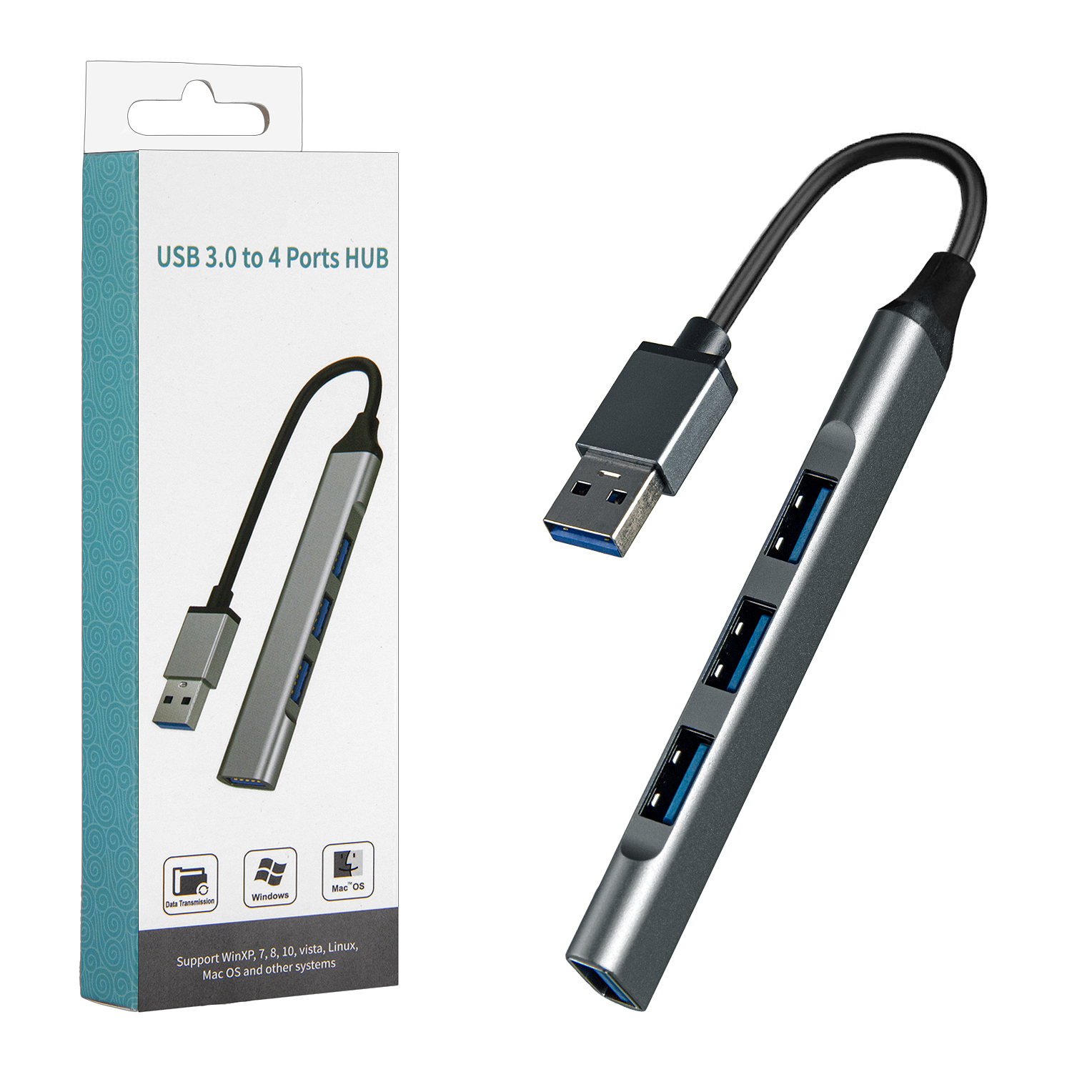 HUB USB 3.0 to 4 Ports USB Model:OT-5701