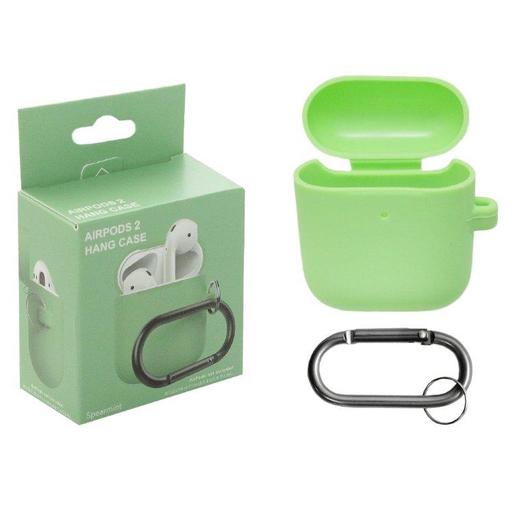 Чехол APods 1/2 Hang Silicon Case с карабином Spearmint 