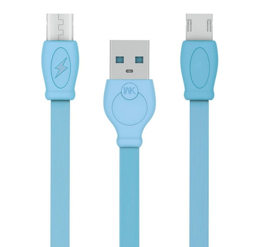 Кабель USB Micro USB 1m WDC-023 Fast WK Design синий