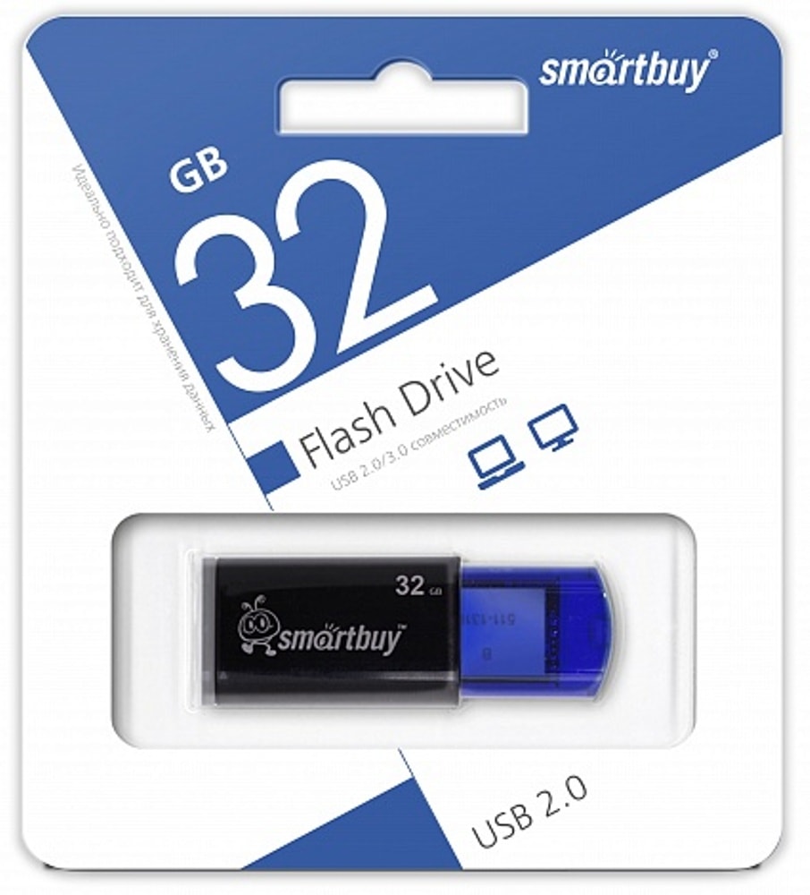 USB накопитель 32 GB Smart Buy Click Blue