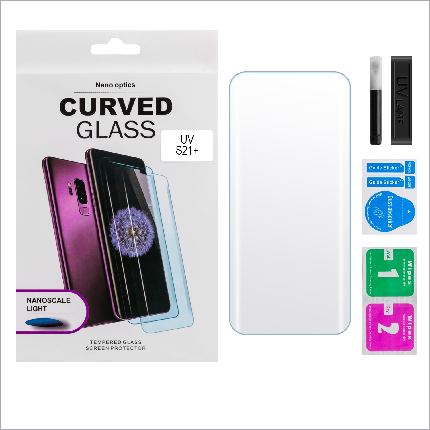 Защитное стекло Samsung S21 Ultra UV Glue set