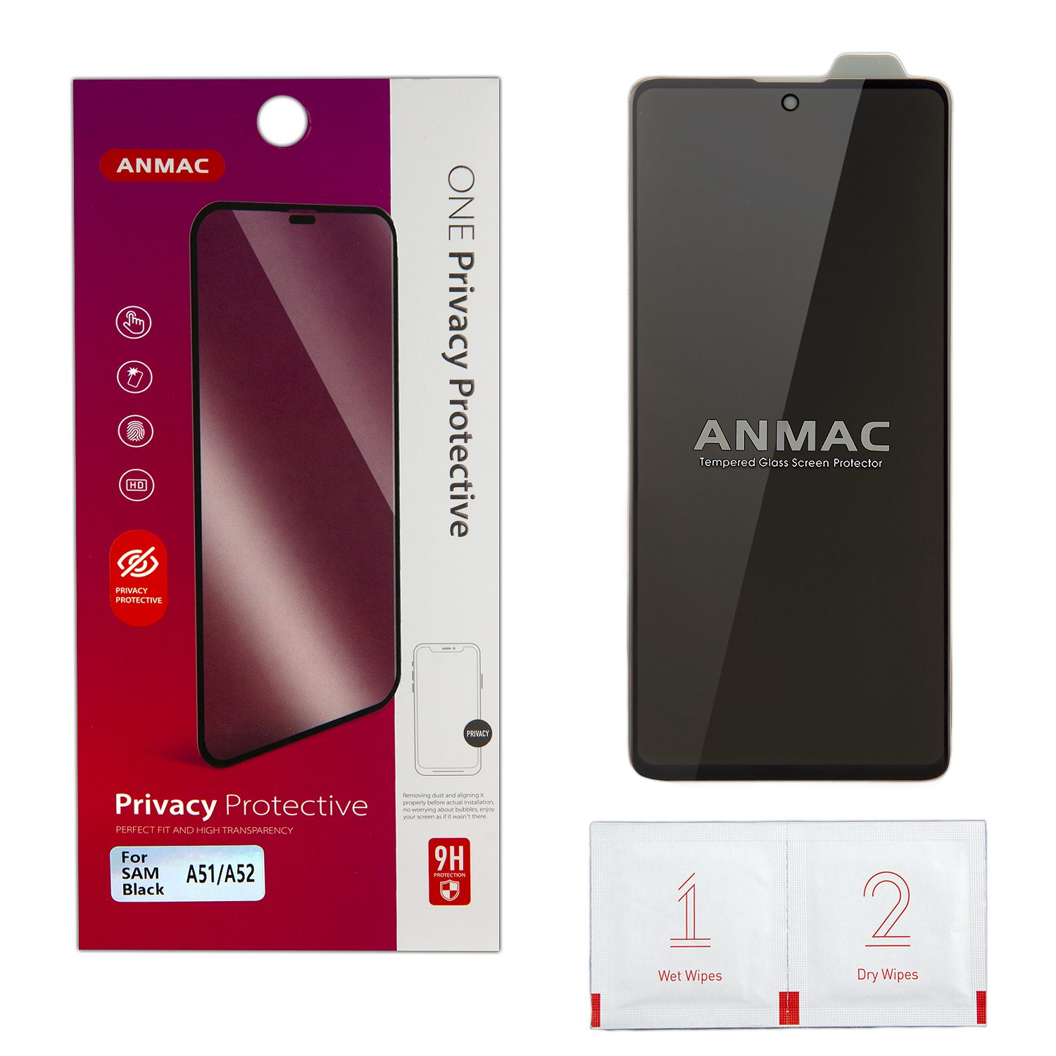 Защитное стекло Samsung A51/A52 Anmac Privacy 