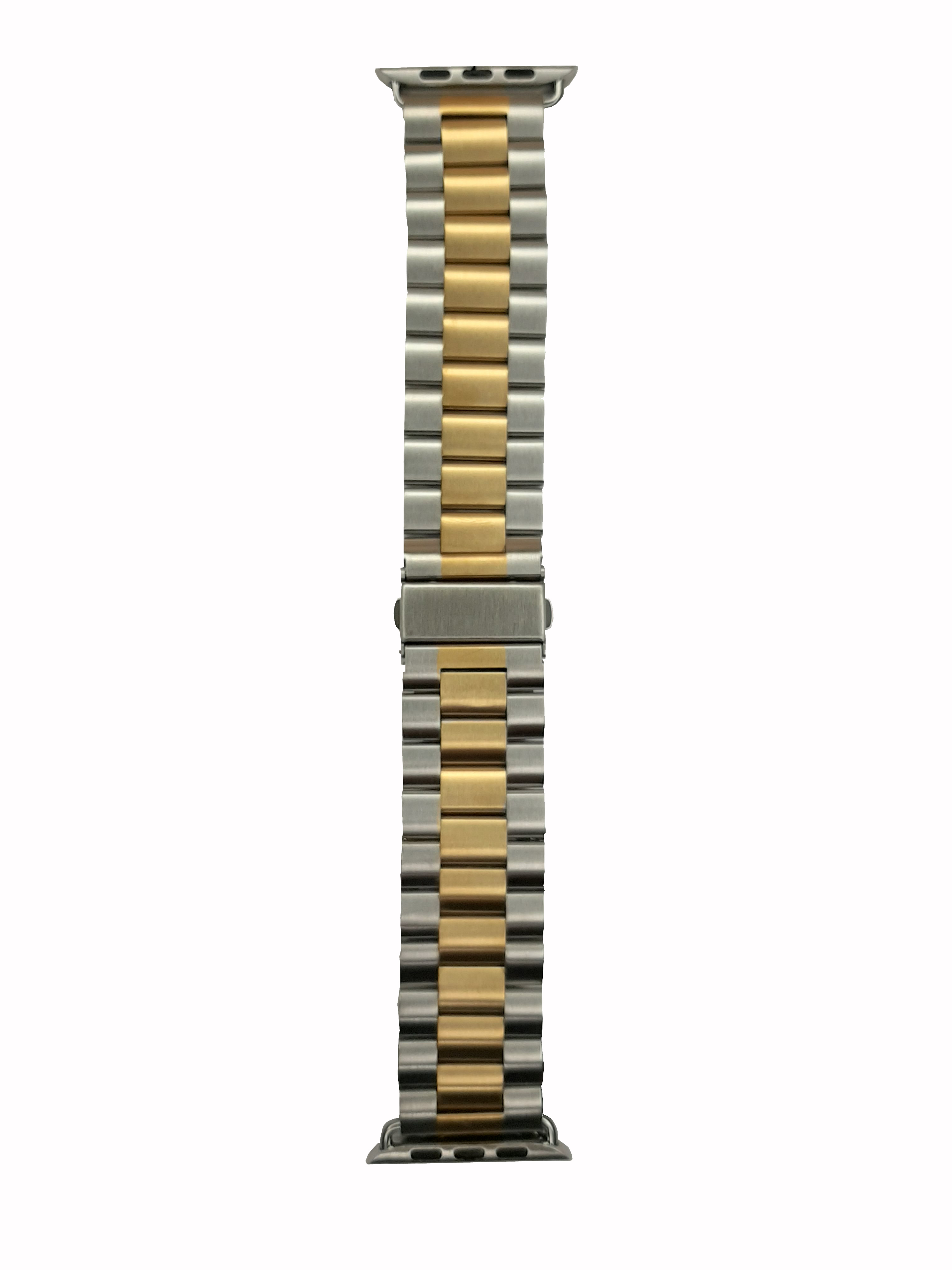 Ремешок для APL watch 42/44mm Metal 3-bead золото + серебро