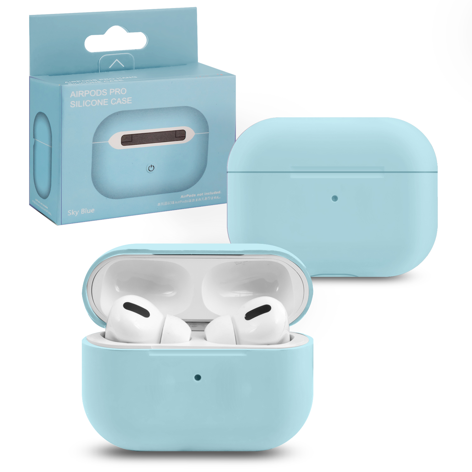 Чехол APods Pro Silicone Sky Blue