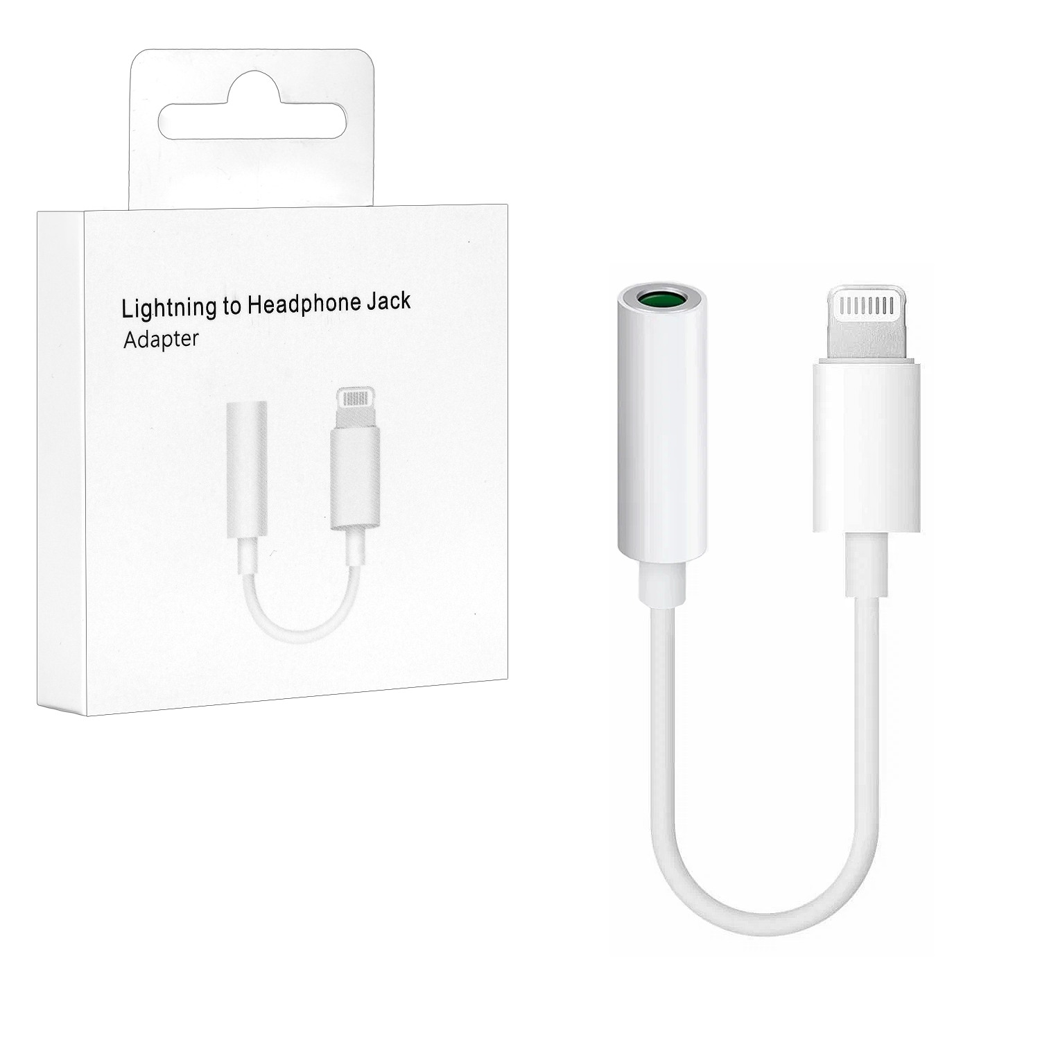 Переходник iPh на 3.5mm Jack (Работают без Bluetooth) L02 (1040шт/кор)