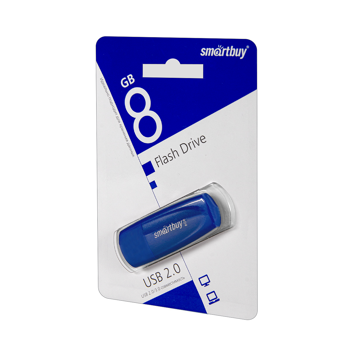 USB накопитель 8 GB Smart Buy Scout Blue