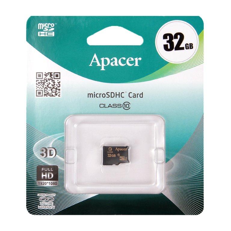 Micro SD 32GB Apacer class 10 без адаптера