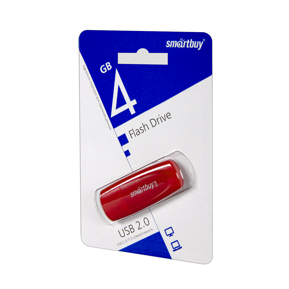 USB накопитель 4 GB Smart Buy Scout Red