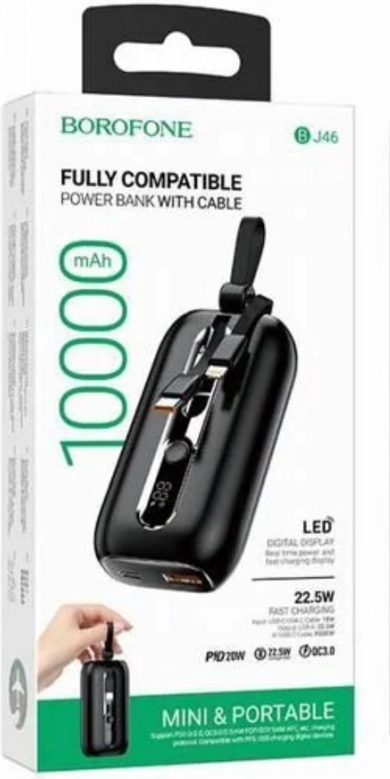 Внешний аккумулятор BJ46 10000 mAh Borofone черный