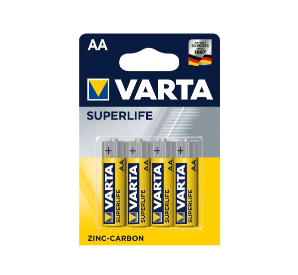 Батарейка Varta SUPERLIFE R6 AA BL4 Heavy Duty 1.5V