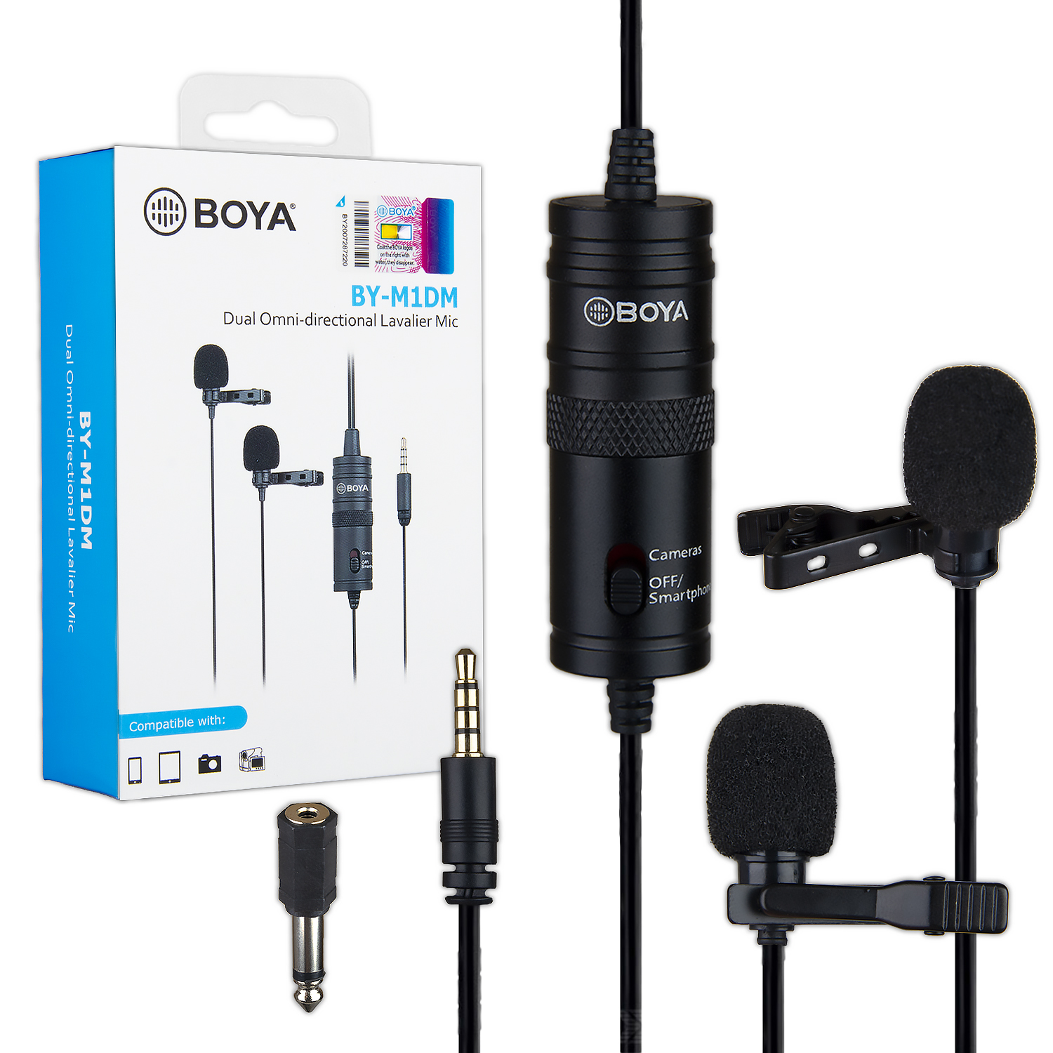 Микрофон петличный BOYA BY-M1DM (120 шт/кор)