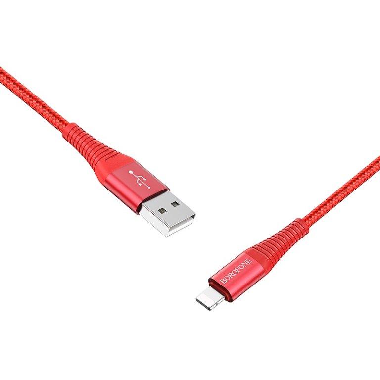 Кабель BX29 USB Lightning 1M Borofone красный