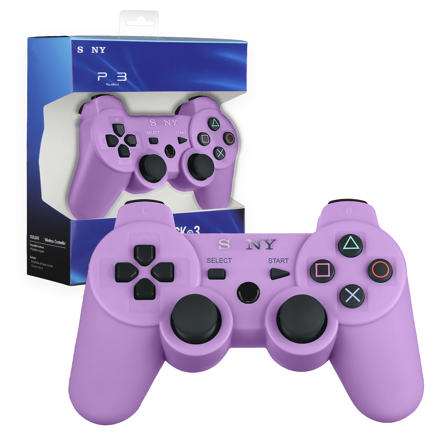 Джойстик PS3 (Bluetooth) беспроводной Пурпурный
