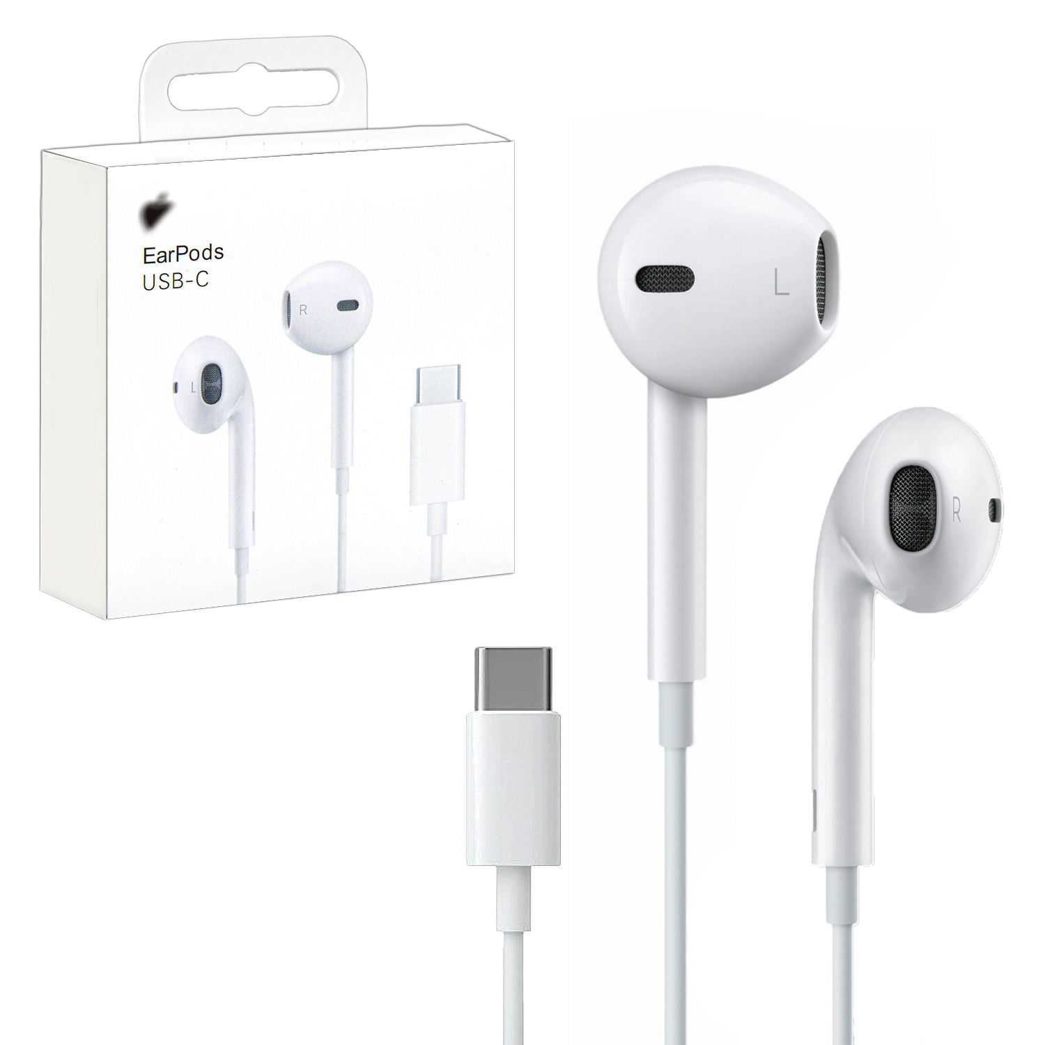 Гарнитура iPh 15 EarPods USB-C 100% ORG (250 шт/кор)