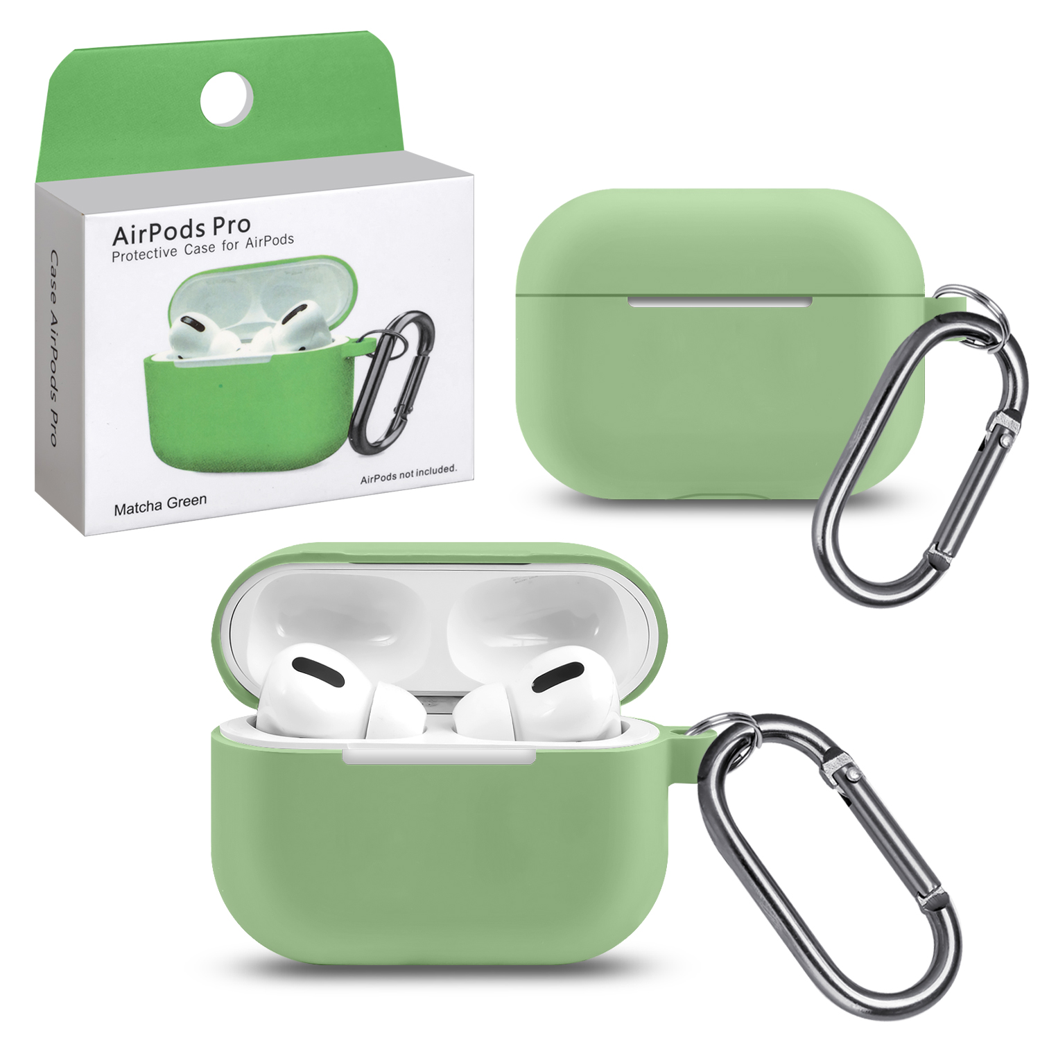 Чехол Apods Pro  Matcha Green #10