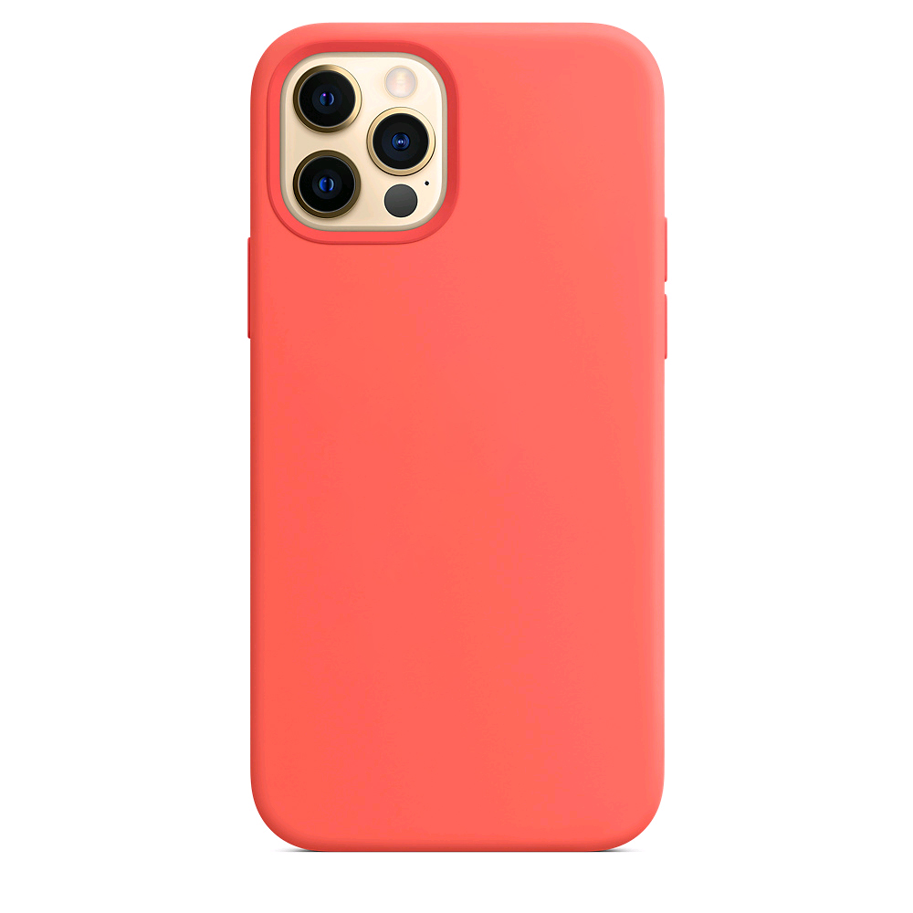 Чехол iPh 12 Pro Max Silicon Case под ORG Pink Citrus (c LOGO)