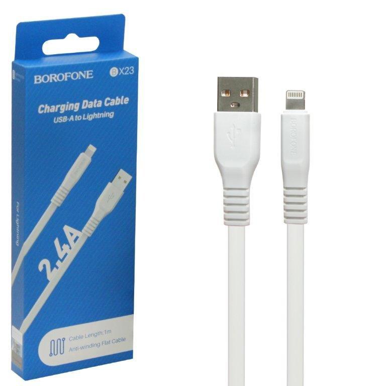 Кабель BX23 USB Lightning 1M Borofone белый
