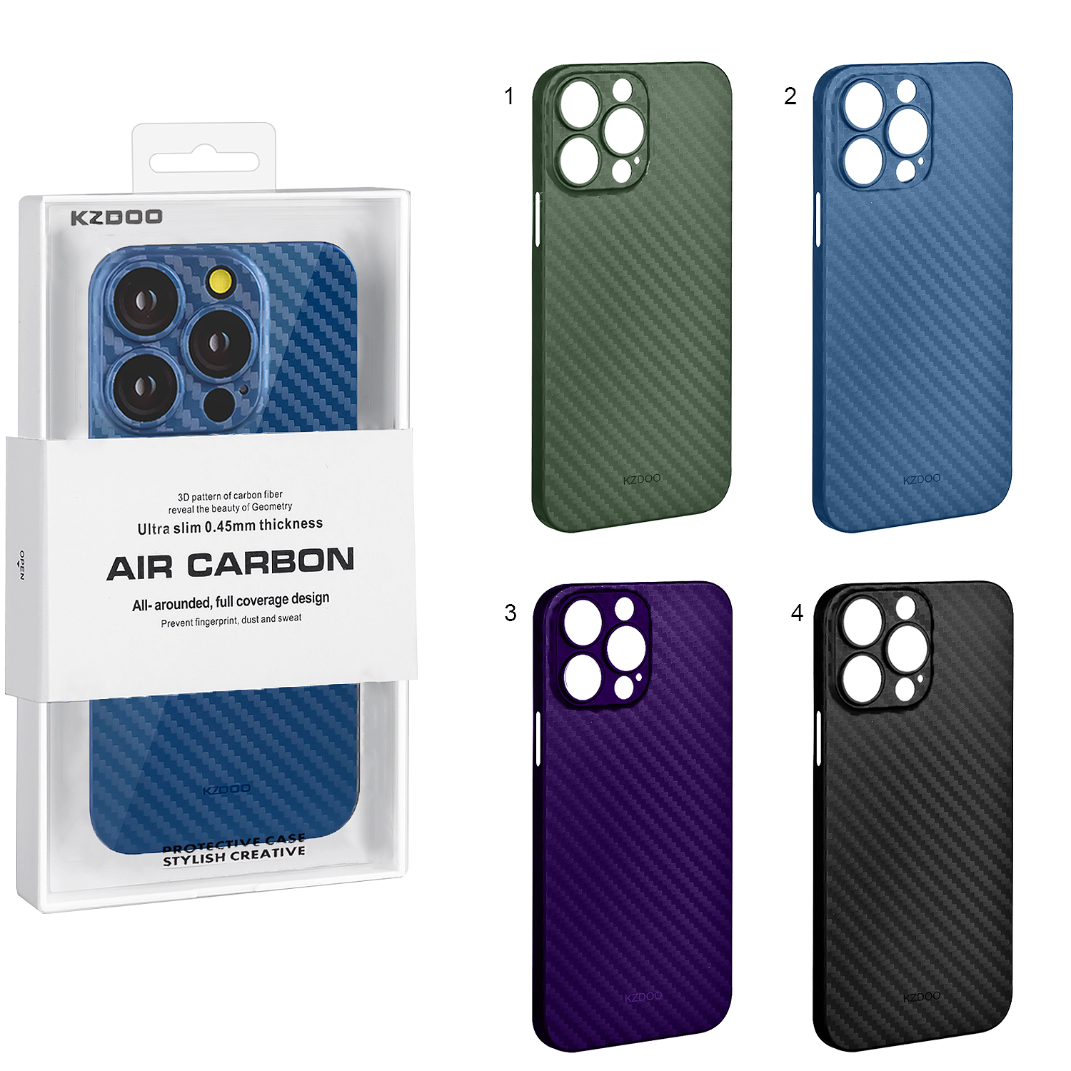 Чехол iPhone 14 Pro Air Carbon