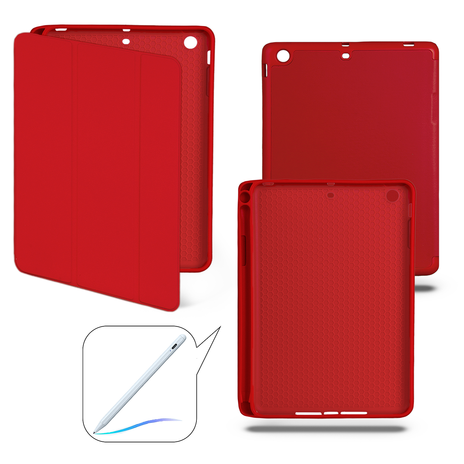Чехол-книжка Ipd Mini/2/3 Smart Case (Pencil) Red №3