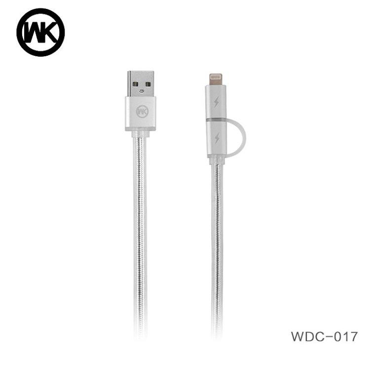 Кабель USB 2 в 1 1.5m WDC-017 AURORA WK Design