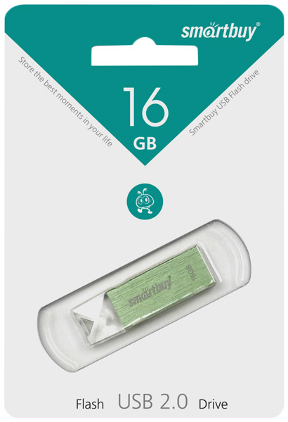 USB накопитель 16 GB Smart Buy U10 Green