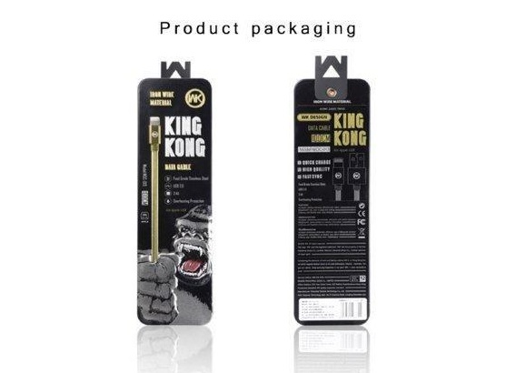 Кабель USB Lightning 1m WDC-013 King Kong WK Design