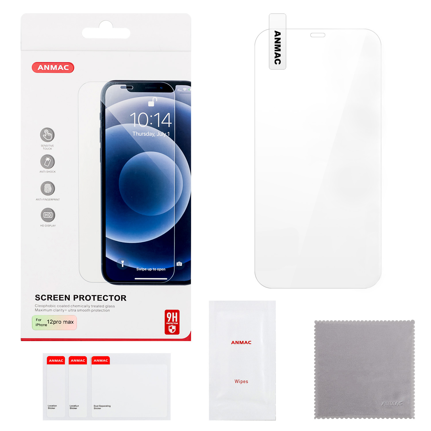 Защитное стекло iPh 12 Pro Max ANMAC Арт.1137314