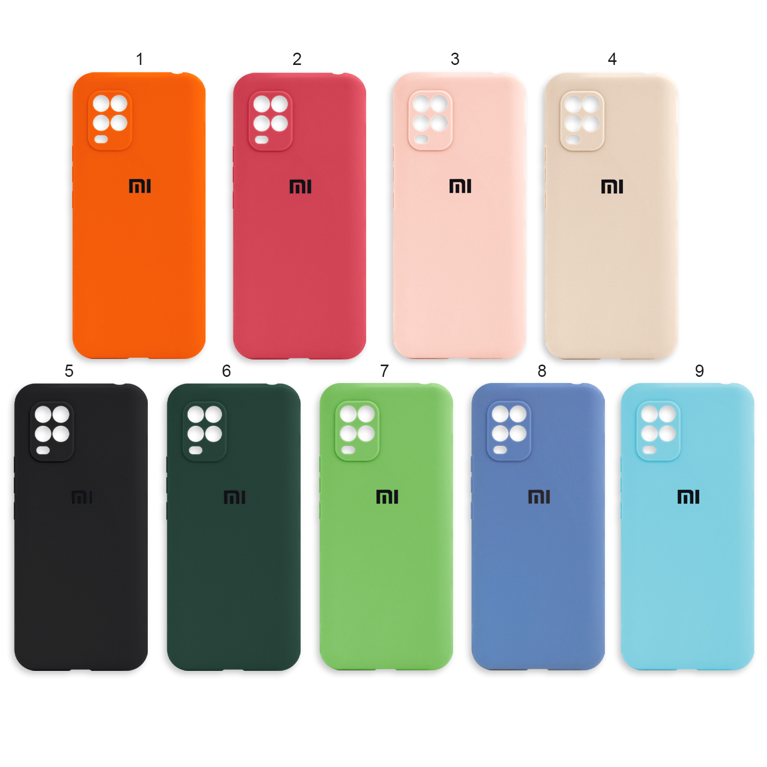 Чехол Xiaomi Mi 10 Lite цветной матовый