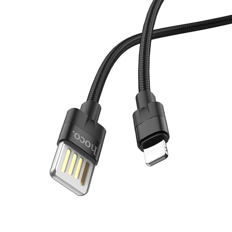 Кабель U55 USB Lightning 1.2m HOCO черный
