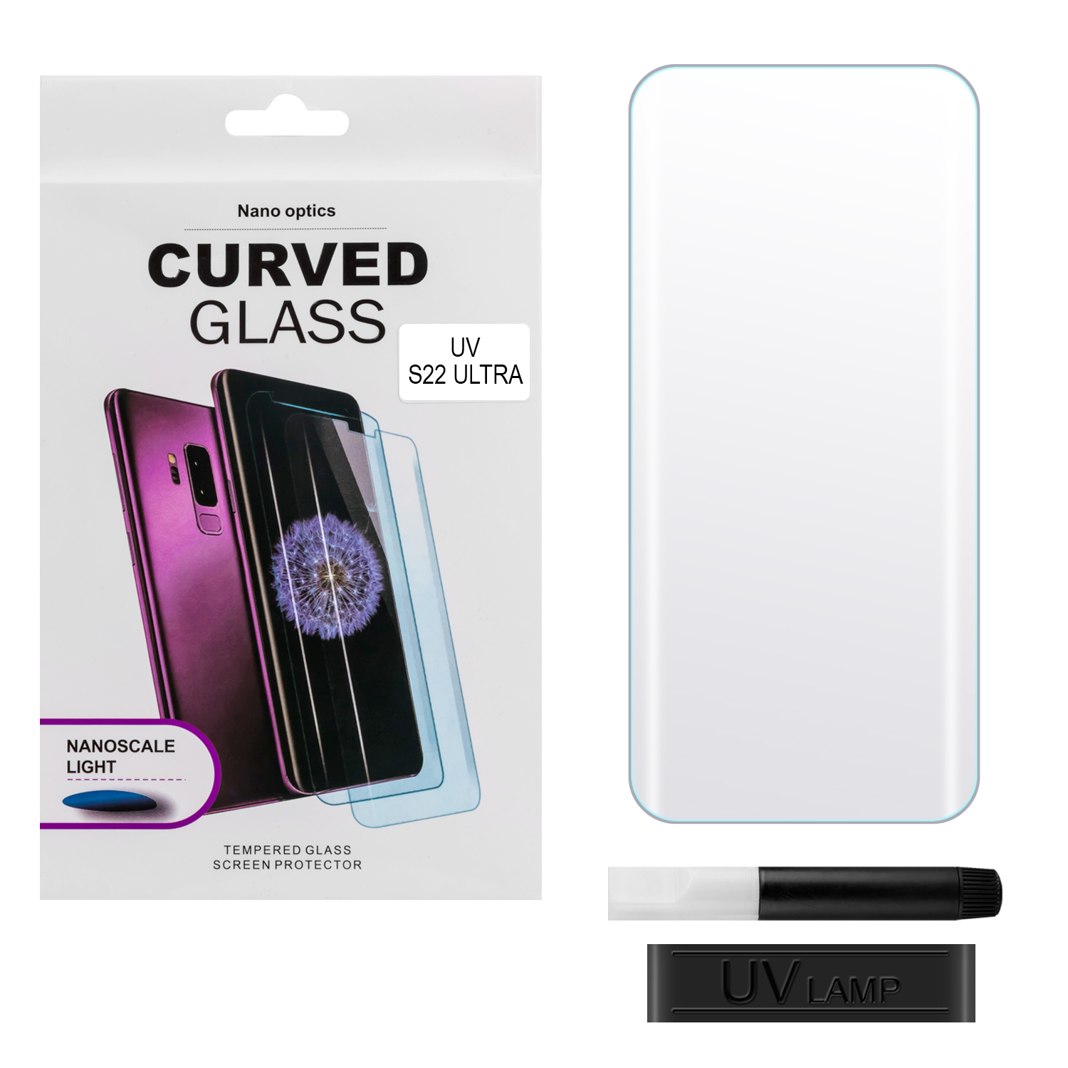 Защитное стекло Samsung S22 Ultra UV Glue set