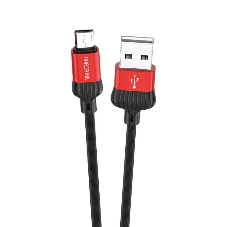 * Кабель BX28 USB Micro USB 1M Borofone черно-красный