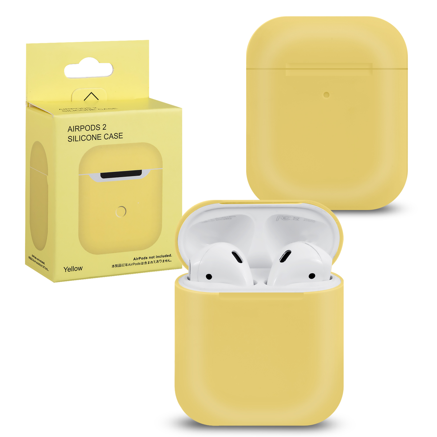 Чехол APods 1/2 Silicone Yellow #19 