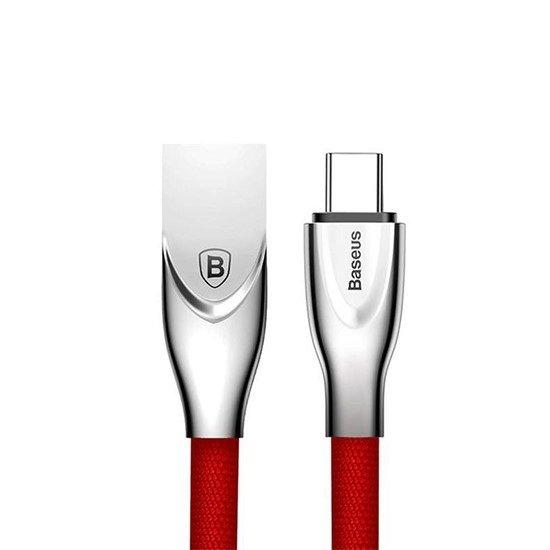 Кабель USB Type-C 2m 2A магнитный Zinc Magnetic Cable Baseus красный
