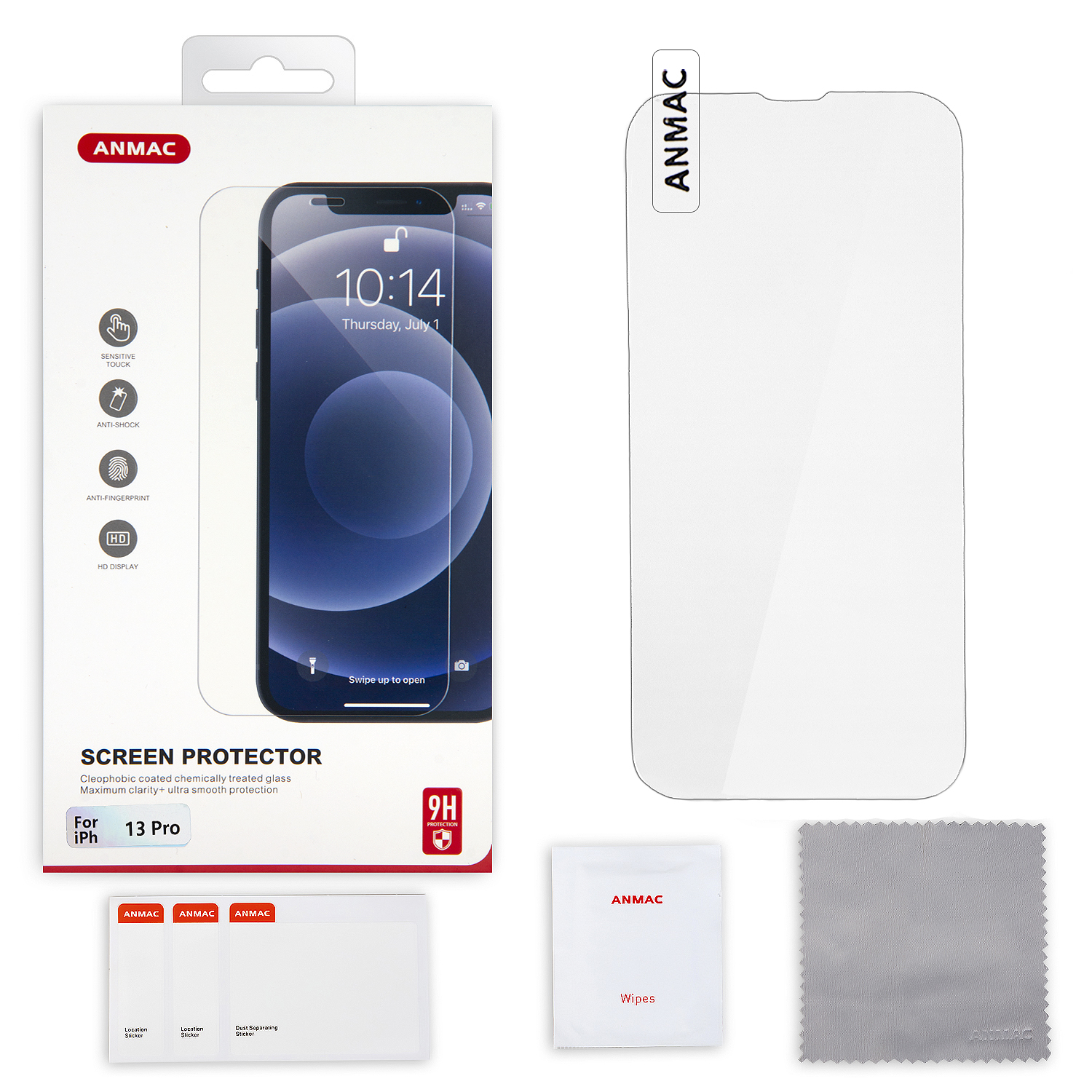Защитное стекло iPh 13 Pro ANMAC Арт. 1137305