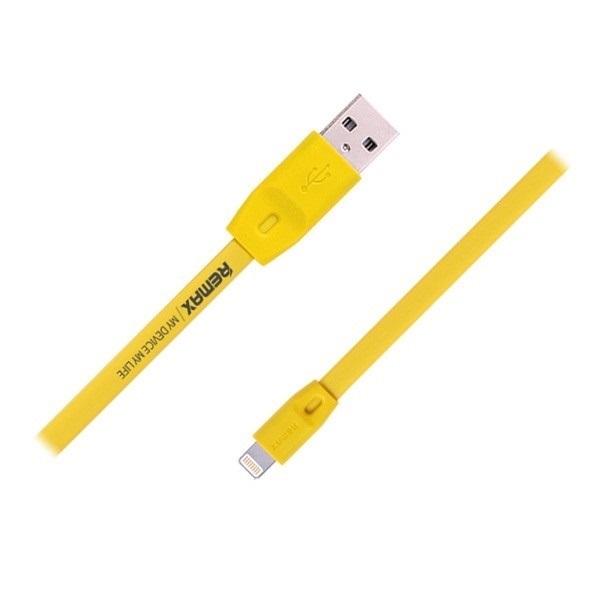 Кабель USB Lightning 2m PC-001i Full Speed Remax желтый