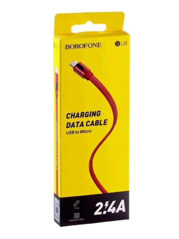Кабель BU8 USB Micro USB 1M Borofone красный