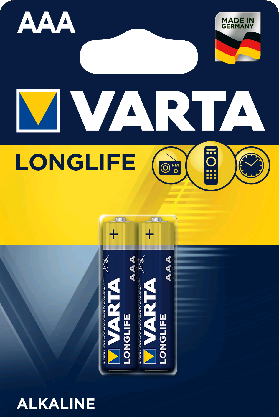 Батарейка Varta LONGLIFE POWER (HIGH ENERGY) LR03 AAA BL2 Alkaline 1.5V (4903)