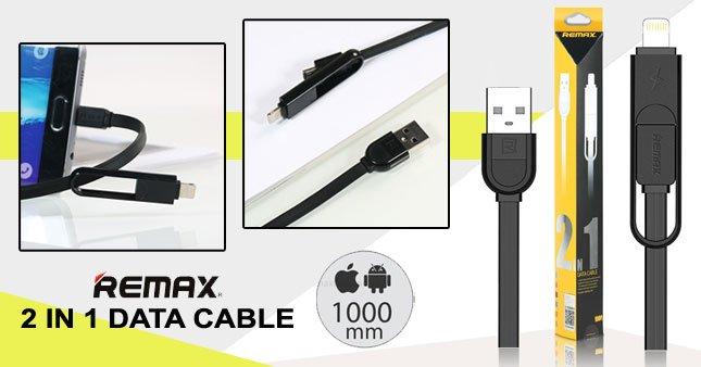 Кабель USB 2 в 1 lightning + Micro Remax X RC-033T
