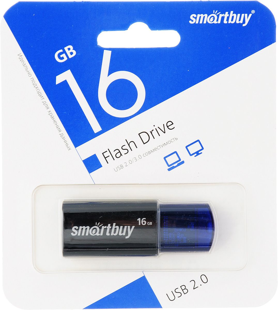 USB накопитель 16 GB Smart Buy Click Blue
