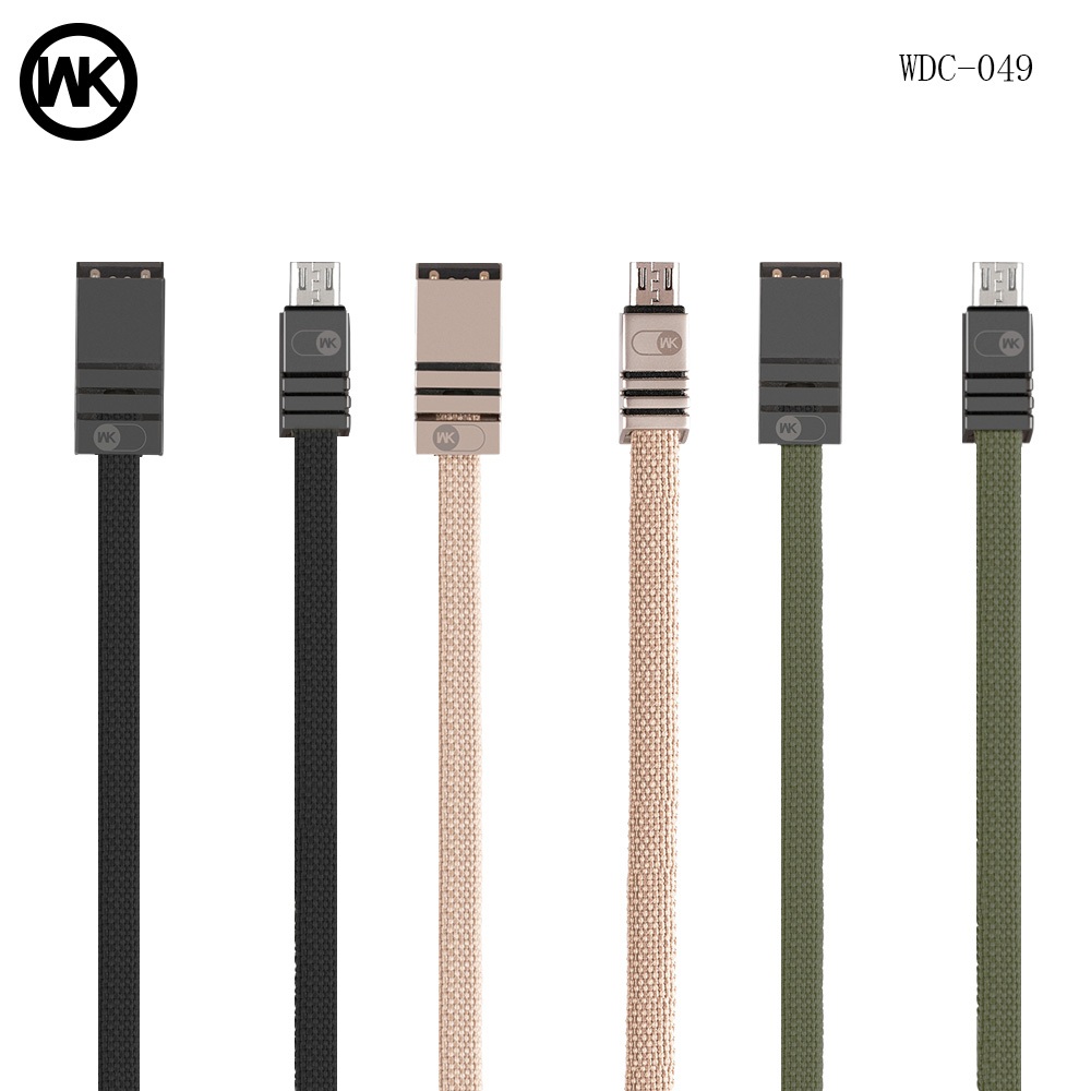 Кабель USB Micro USB 1m WDC-049 WK Fabric 