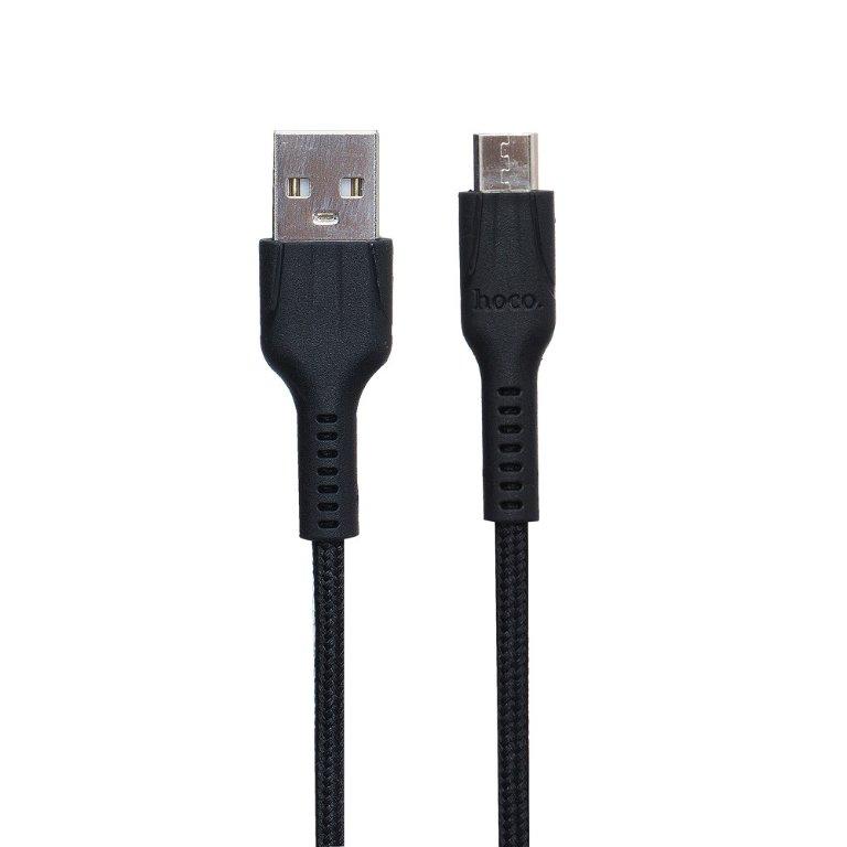 Кабель U31 USB Micro USB 1m HOCO черный