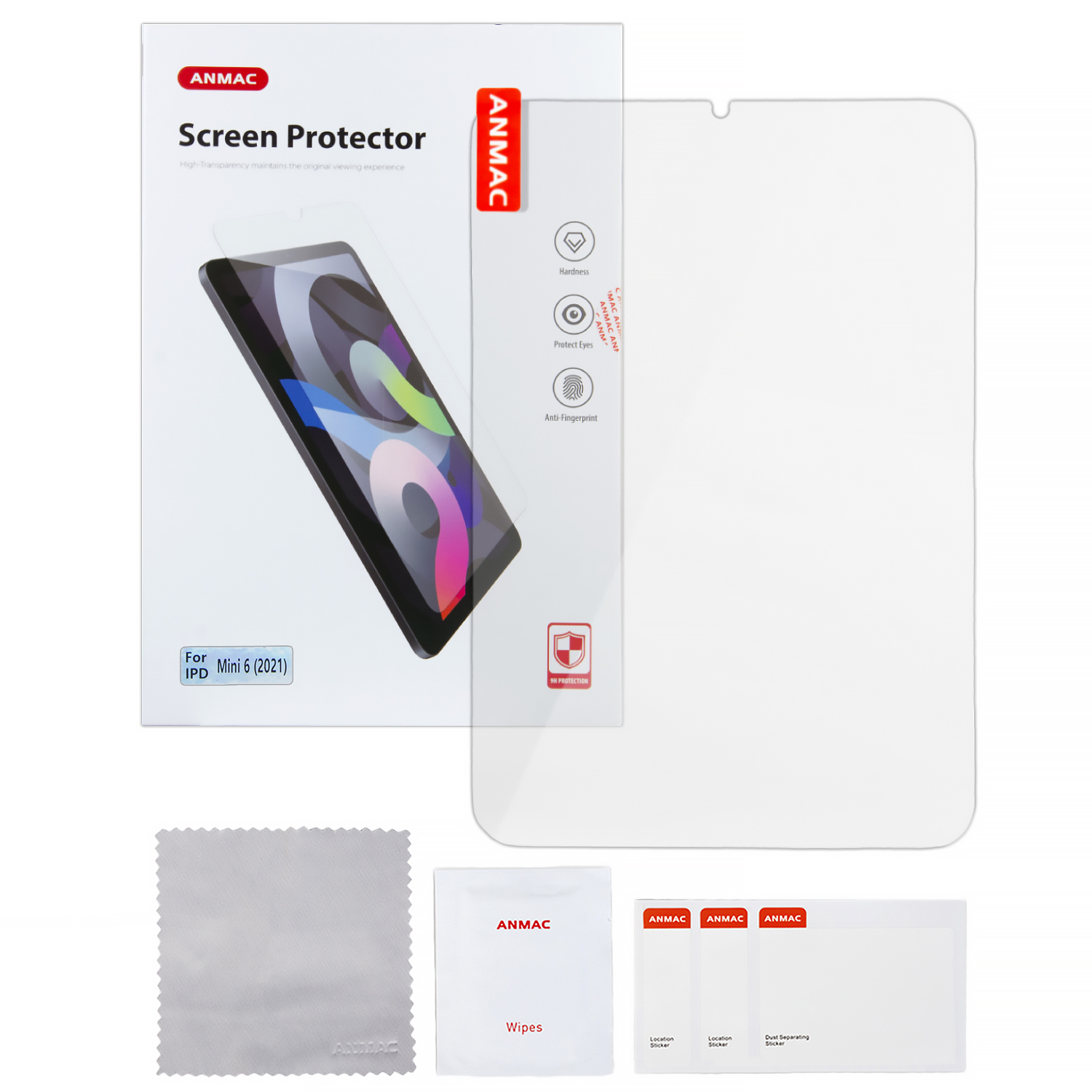 Защитное стекло IPD Mini 6 (2021) 0.3mm 2.5D ANMAC