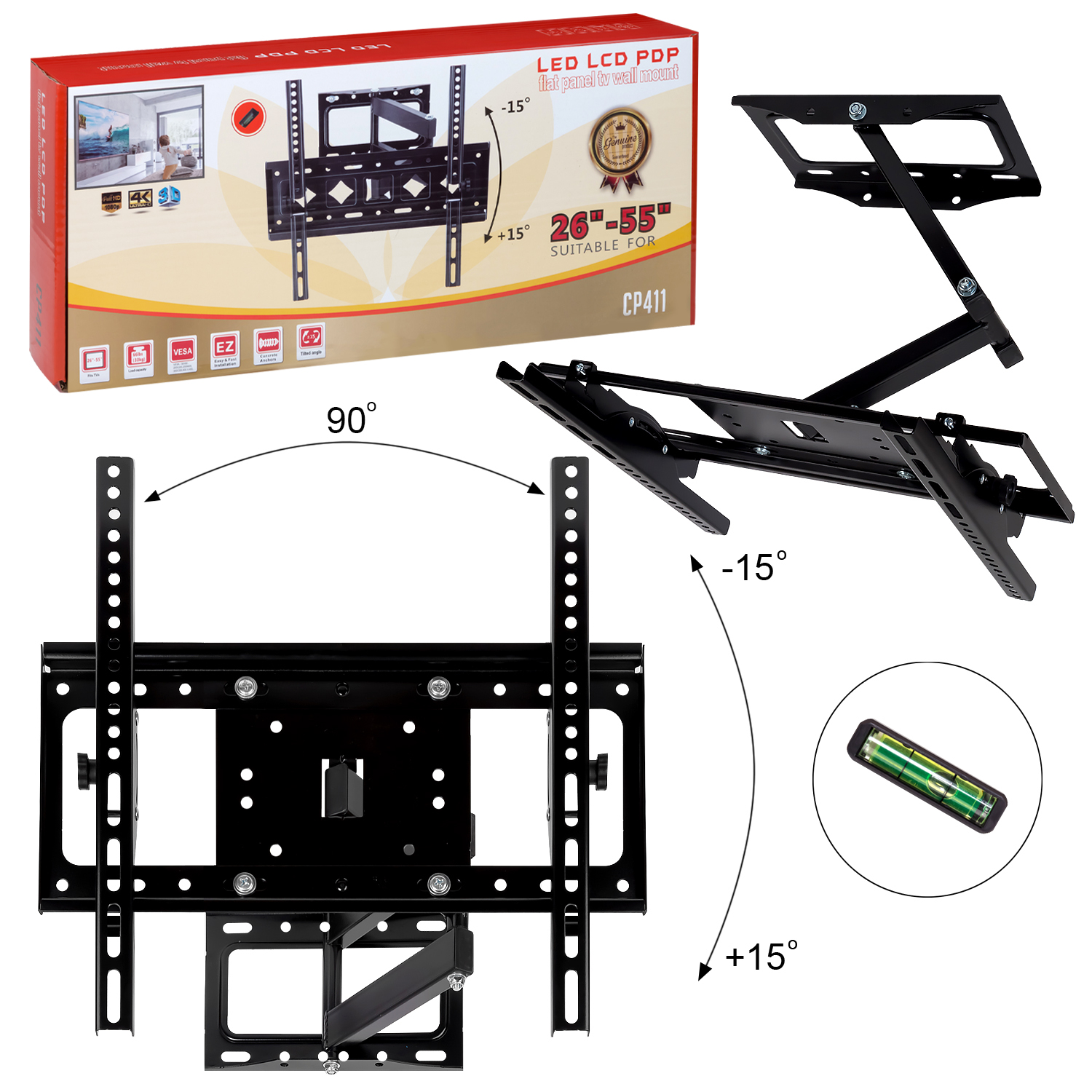 *Держатель для TV 26"-55" CP411 (4шт/кор)